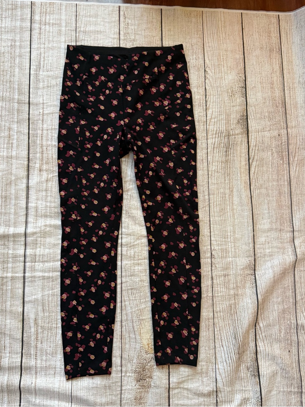 Cabi Lean Flower Burst Legging Women’s Small Slim Fit High Waist Knit Pockets